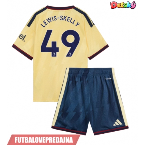 Lacne Dětský Futbalové dres Arsenal Myles Lewis-Skelly #49 2026-27 Krátky Rukáv - Tretina (+ trenírky)